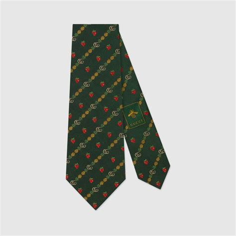 gucci strawberry tie|Gucci Ties for Men .